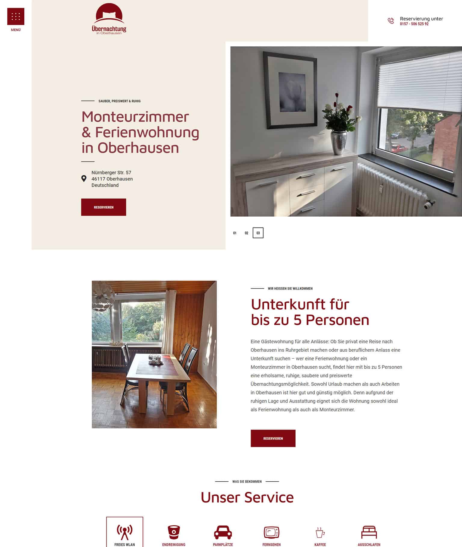 Startseite Ferienwohnung Monteurzimmer