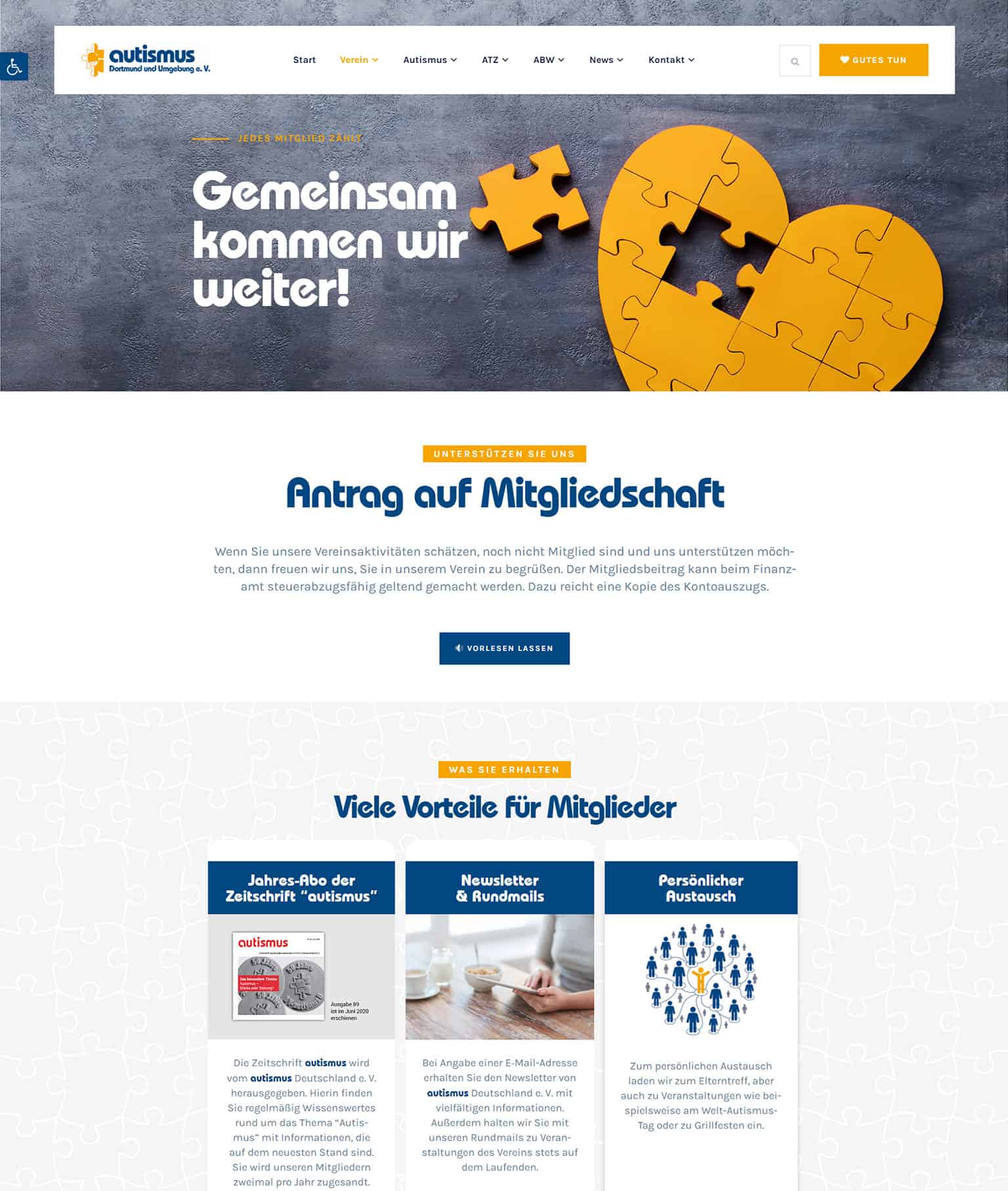 Referenz Verein autismus Dortmund und Umgebung - Mitgliedschaft