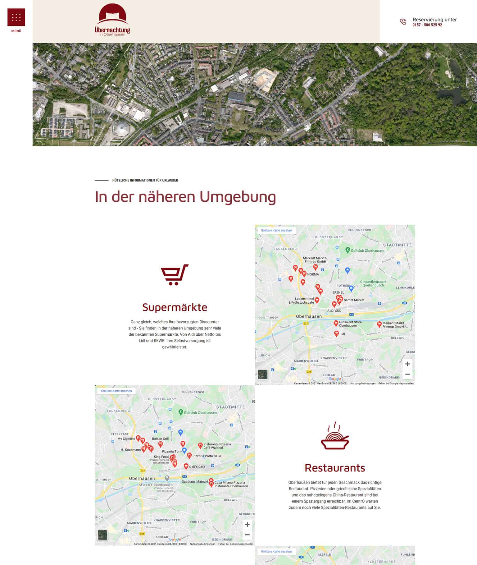 Ferienwohnung Oberhausen - Informationen für Urlauber