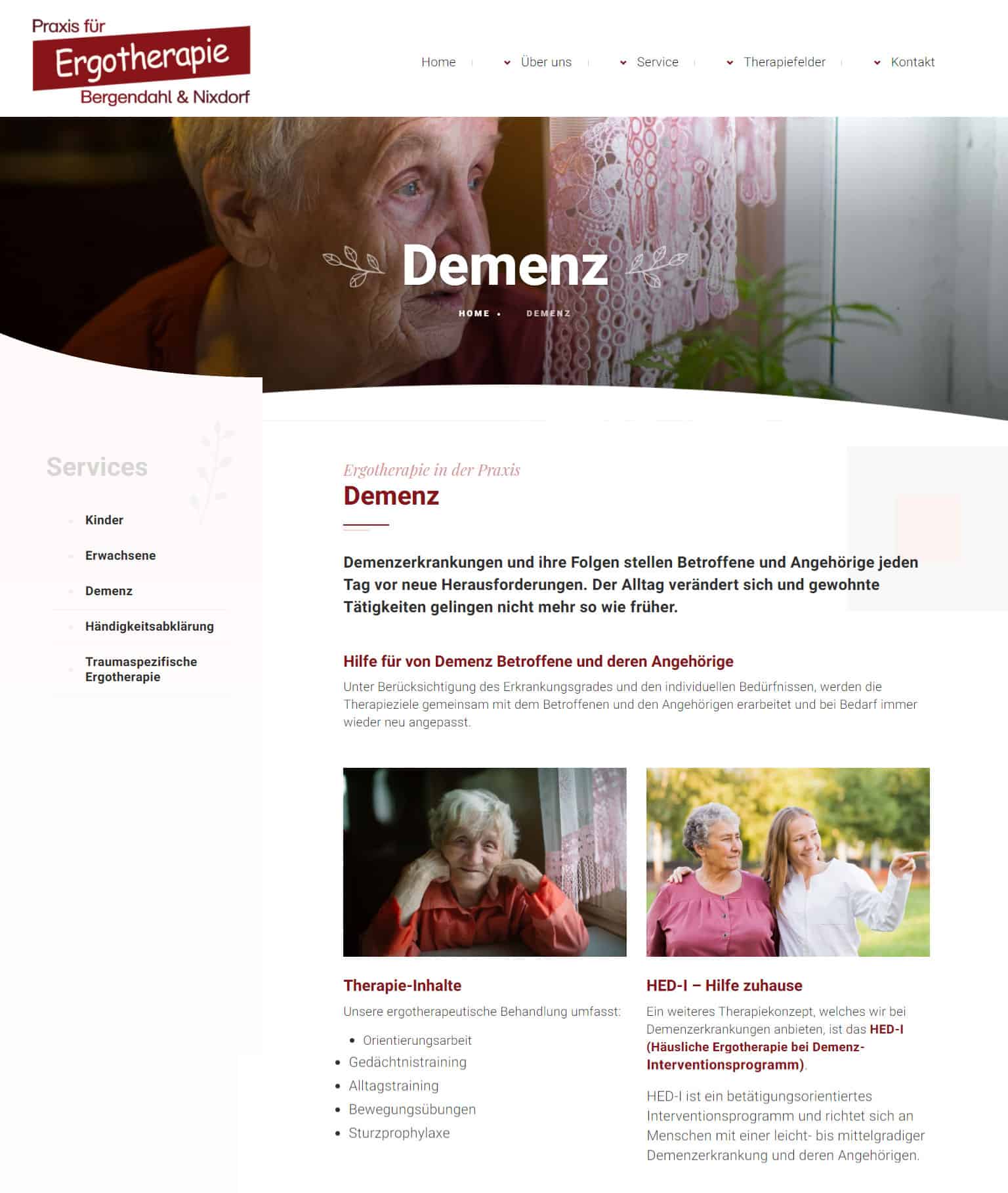 Ergotherapie bei Demenz