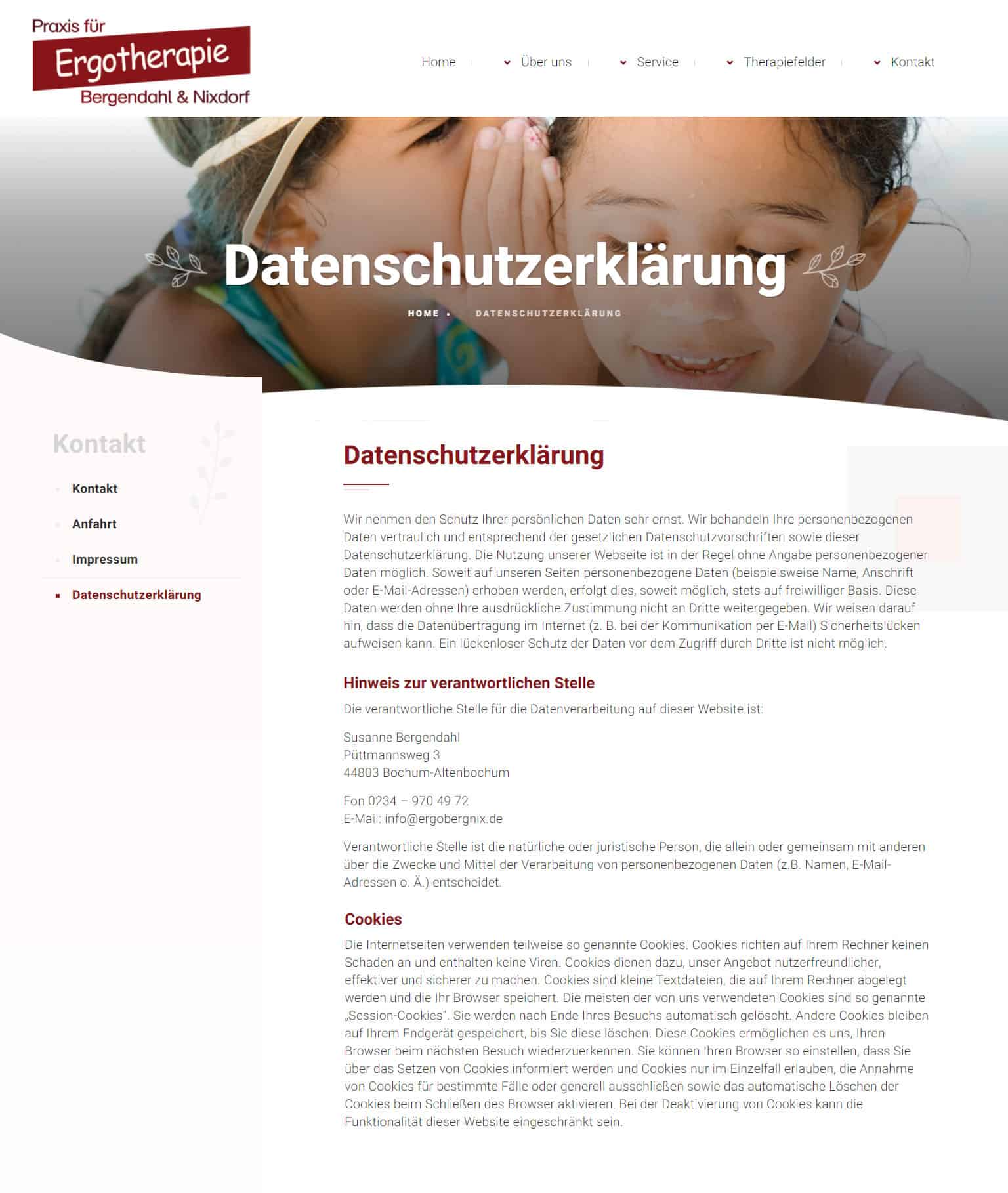 Datenschutz / DSGVO