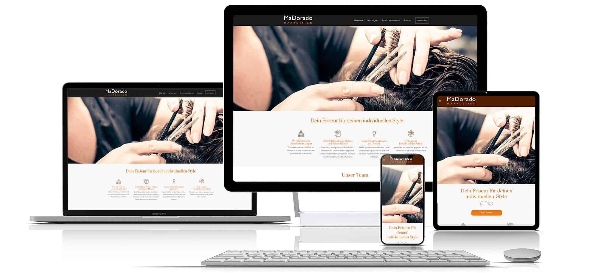Webdesign Friseur Salon Responsive Preise Oberhausen